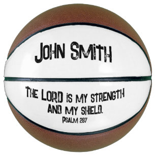 Personalized Name Basketball Gift   Bible Verse