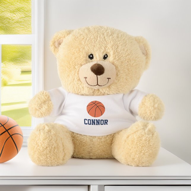 Personalized Name Basketball Jersey Teddy Bear (Creator Uploaded)