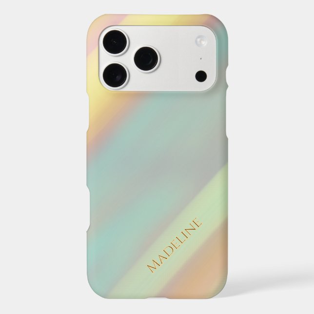 Personalized Name Beach Summer Colors iPhone Case (Back)