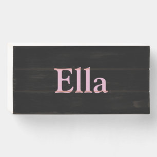 Personalized Name Bedroom Modern Home Art Wooden B Box Sign