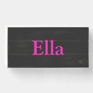 Personalized Name Bedroom Modern Home Art Wooden B Box Sign