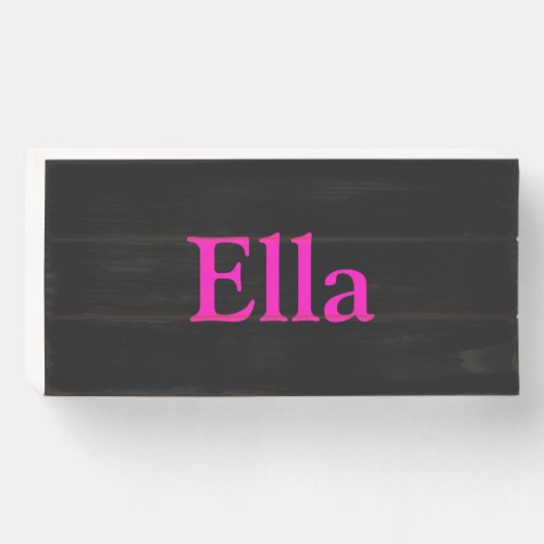 Personalized Name Bedroom Modern Home Art Wooden B Wooden Box Sign