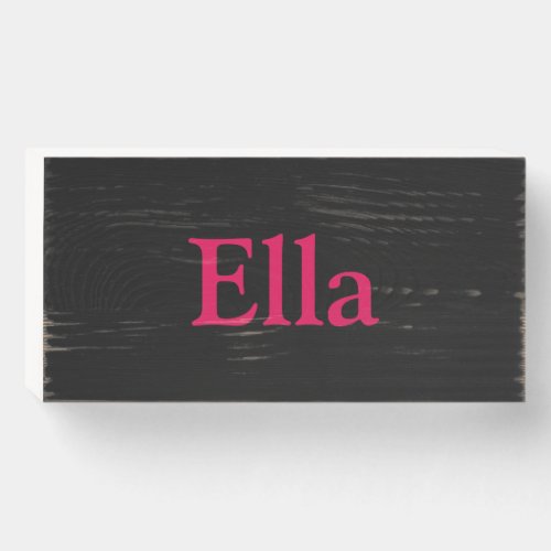 Personalized Name Bedroom Modern Home Art Wooden Box Sign