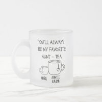 Personalized Name Best Auntie Aunt-tea Funny