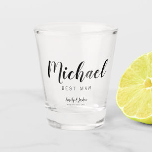 Personalized Name BEST MAN Shot glass