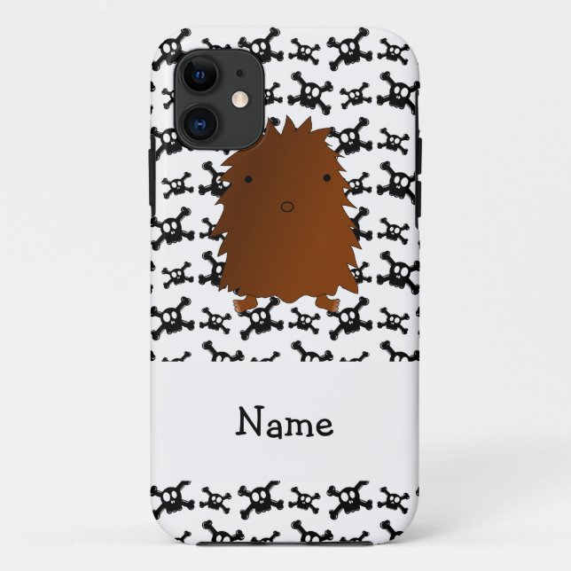 Personalized name bigfoot skulls pattern Case-Mate iPhone case (Back)