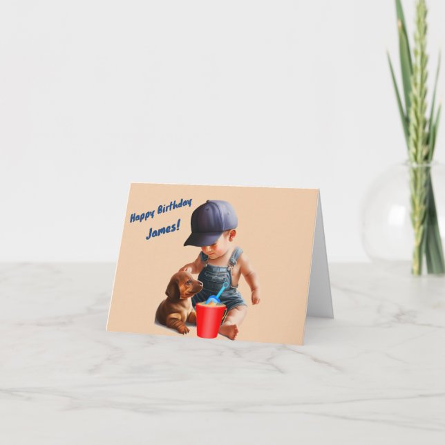Personalized Name Birthday Card (Front)