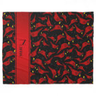 Personalized name black cardinals pattern