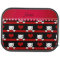 Personalized name black cats red hearts stripes