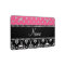 Personalized name black damask pink diamonds