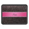 Personalized name black glitter pink stripe