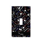 Personalized name black lacrosse pattern
