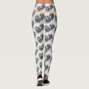 Personalized Name Black Leggings