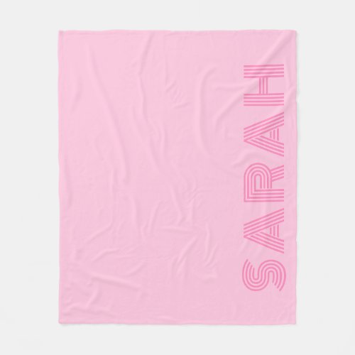 Personalized Name Blanket Pink