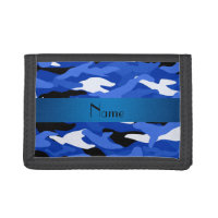 Personalized name blue camouflage