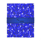 Personalized name blue lacrosse