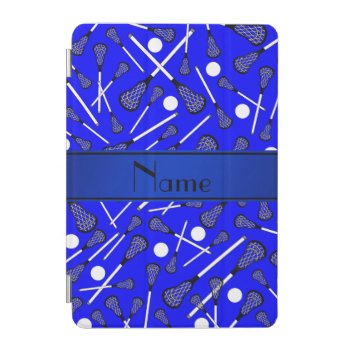 Personalized Name Blue Lacrosse Ipad Mini Cover by Brothergravydesigns at Zazzle