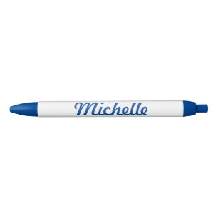 Personalized name blue pen for office and school