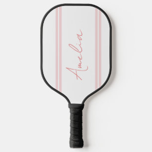 Personalized Name Blush Pink Pickleball Paddle