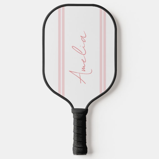 Personalized Name Blush Pink Pickleball Paddle (Front)