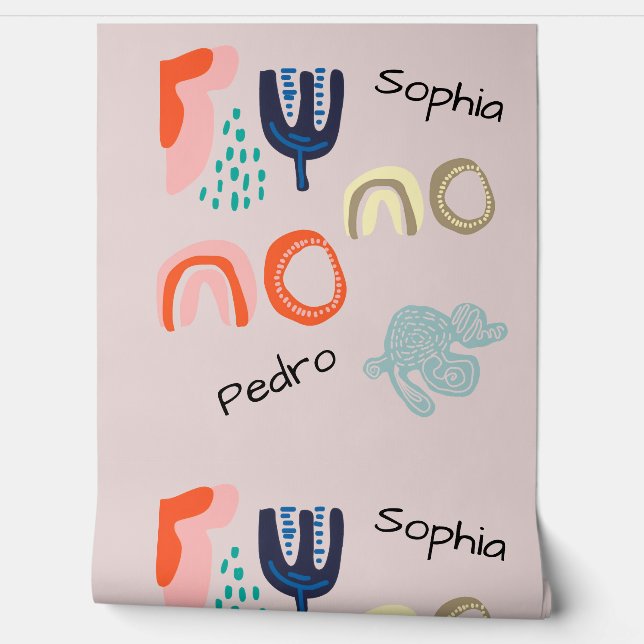 Personalized Name Boho Wallpaper (Unrolling)