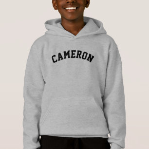 Personalized Name Bold Typography Kids Hoodie
