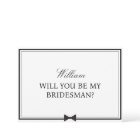 Personalized Name Bowtie Bridesman Proposal