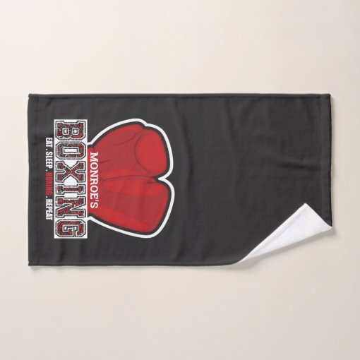 Personalized Name Boxer Boxing Glove Prize Fighter Bath Towel Set Zazzle