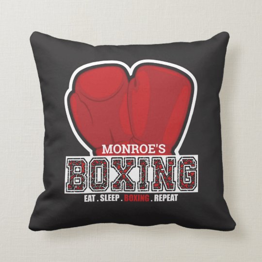 boxer throw pillow