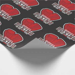 Personalized NAME Boxer Boxing Glove Prize Fighter Wrapping Paper