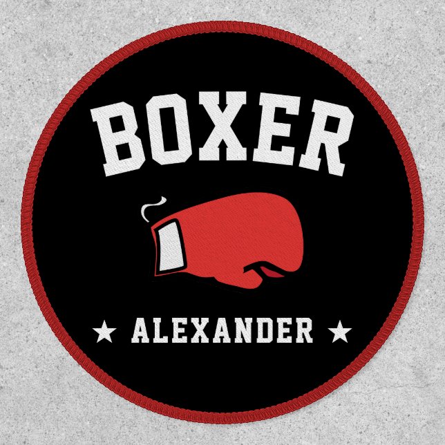 Personalized Name Boxing Boxer Patch (Front)