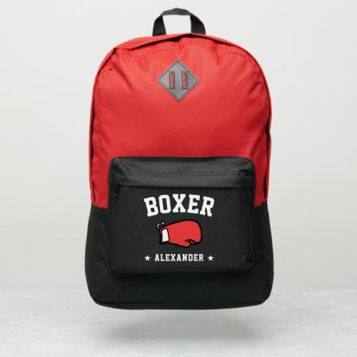 Personalized Name Boxing Boxer Port Authority Backpack