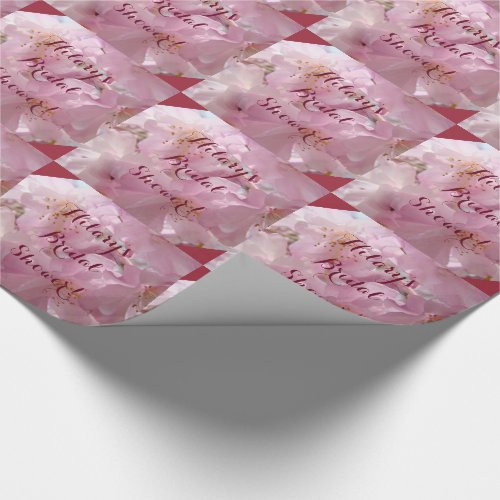 Personalized Name Bridal Shower wrapping paper