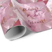 Personalized Name Bridal Shower wrapping paper (Roll Corner)
