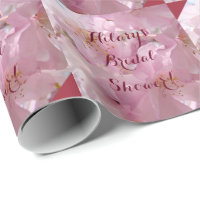 Personalized Green Bridal Shower Wrapping Paper, Zazzle