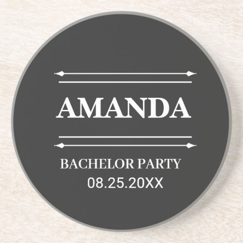 PERSONALIZED NAME BRIDESMAID BACHELOR PARTY COASTER