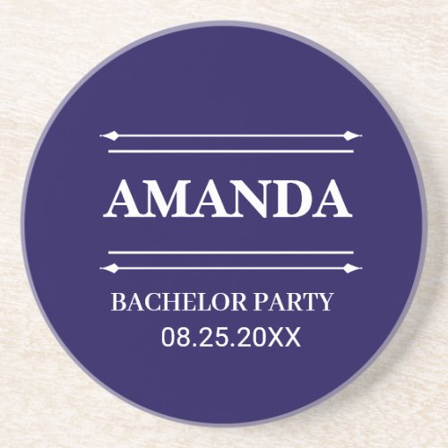 PERSONALIZED NAME BRIDESMAID BACHELOR PARTY  COASTER