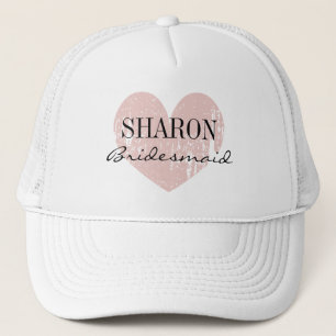Personalized name bridesmaid hat for wedding party