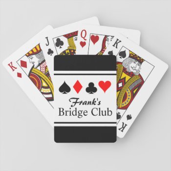 Personalized Name Bridge Playing Cards by iprint at Zazzle