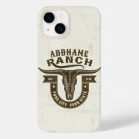 Personalized NAME Bull Steer Skull Western Ranch