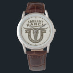 Personalized NAME Bull Steer Skull Western Ranch Watch<br><div class="desc">Personalized NAME Cowboy Bull Steer Skull Western Ranch -  Customize with your Name or Custom Text!  *Expanded License PO 8/21/23*</div>