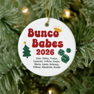 Personalized Name Bunco Babes Ornament