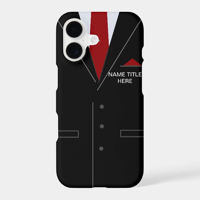 Personalized Name Business iPhone Case (Back)