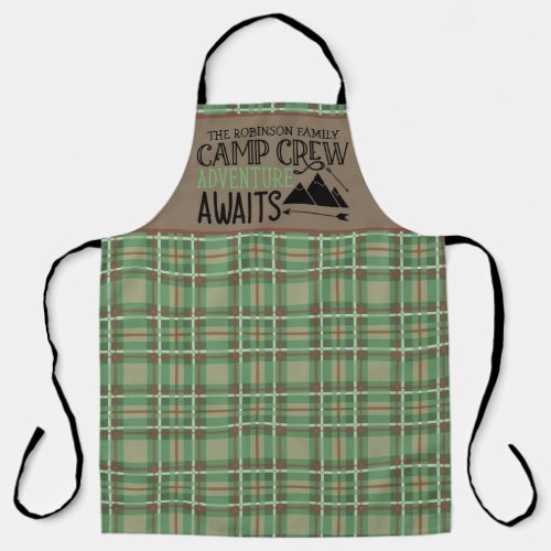 Personalized NAME Cabin Camping Adventure Apron