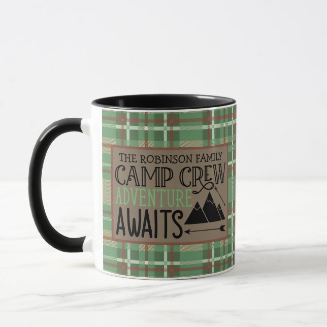 Personalized NAME Cabin Camping Adventure Mug (Left)