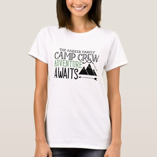 Personalized NAME Cabin Camping Adventure T_Shirt