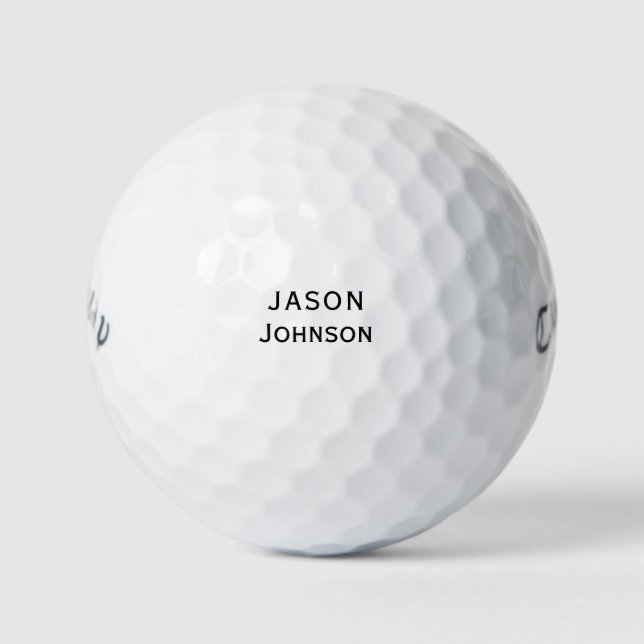  Personalized Name Callaway Golf Golf Balls (Front)