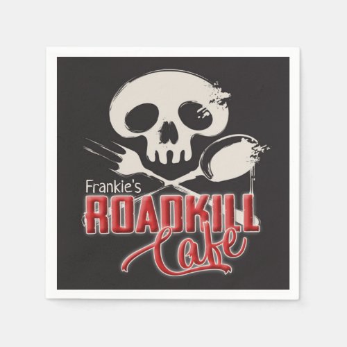 Personalized NAME Cheeky Roadkill Cafe Party Napkins