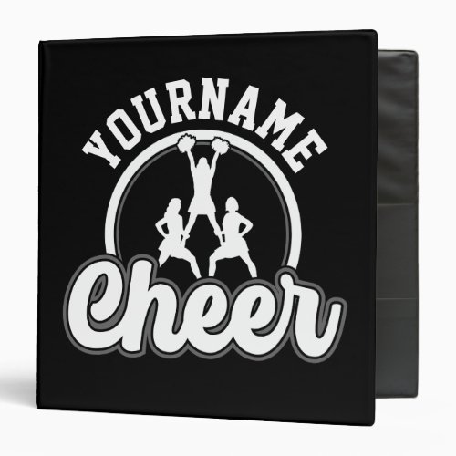 Personalized NAME Cheer Team Varsity Cheerleader 3 Ring Binder