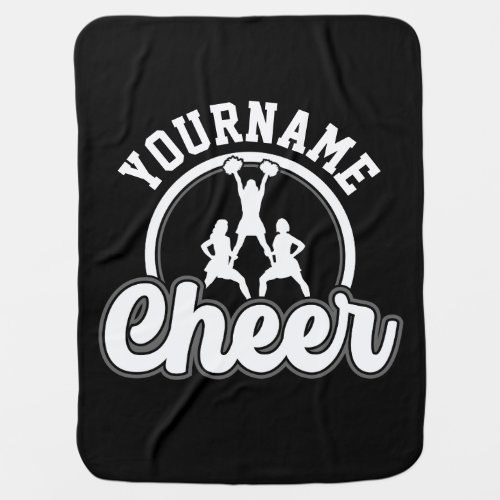 Personalized NAME Cheer Team Varsity Cheerleader Baby Blanket